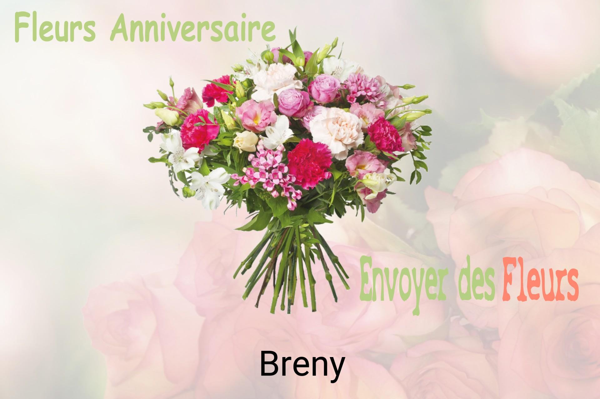 Bouquet de fleurs d’anniversaire livré à Breny