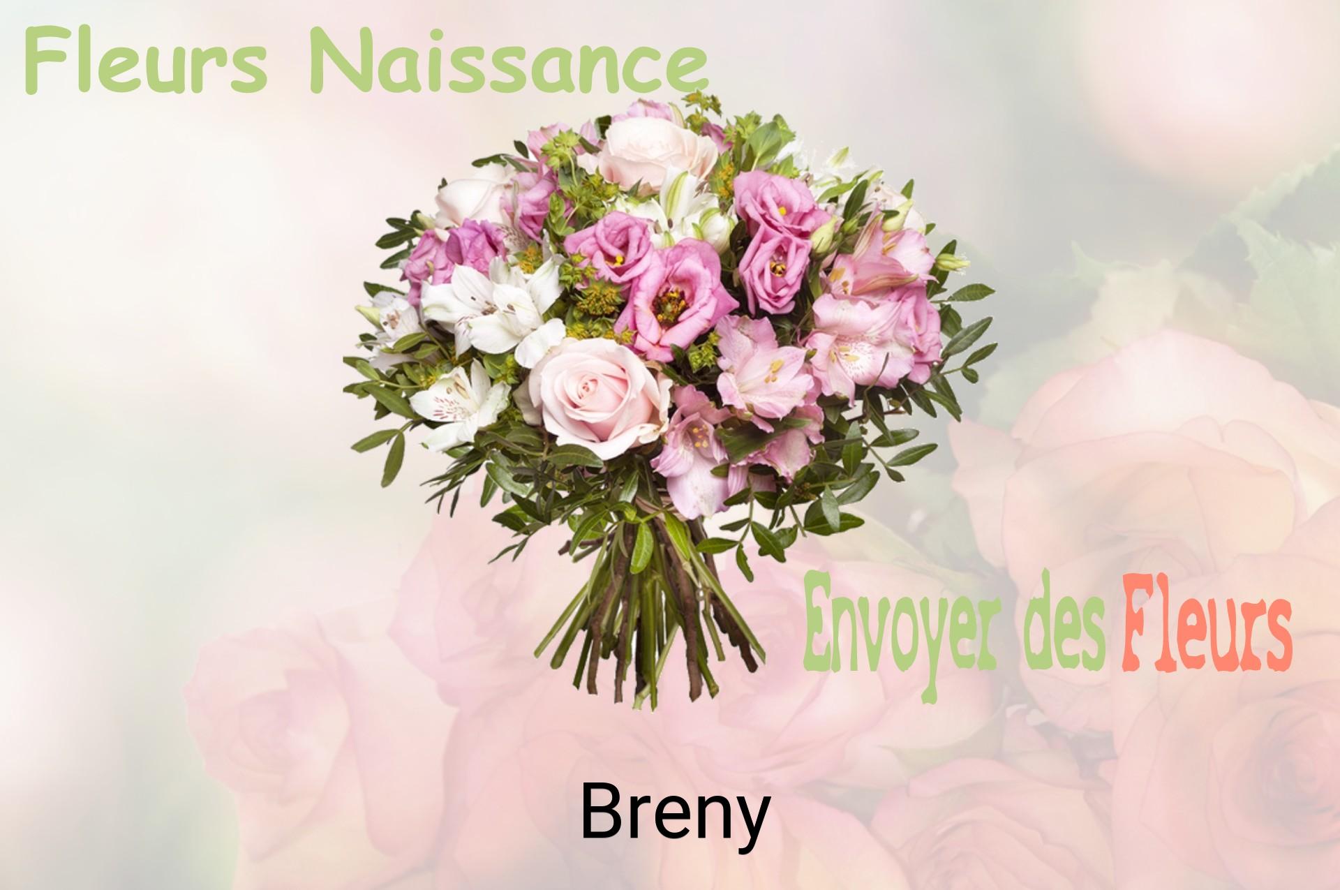 Bouquet de fleurs de naissance livré à Breny